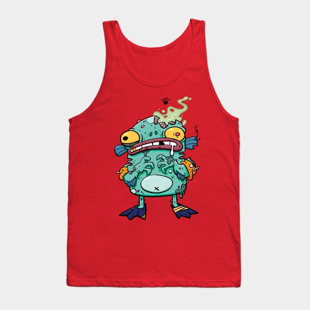 Fish Monster Tank Top by striffle